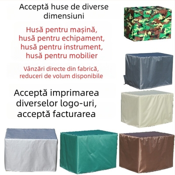 Husă personalizabilă din Oxford 210 pentru praf și ploaie, echipamente și mașinării, impermeabilă pentru raft