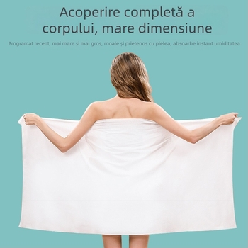 Prosoape de baie de unică folosință, Extra groase, Bumbac, Țesătură plată, Absorbție 0–5 s