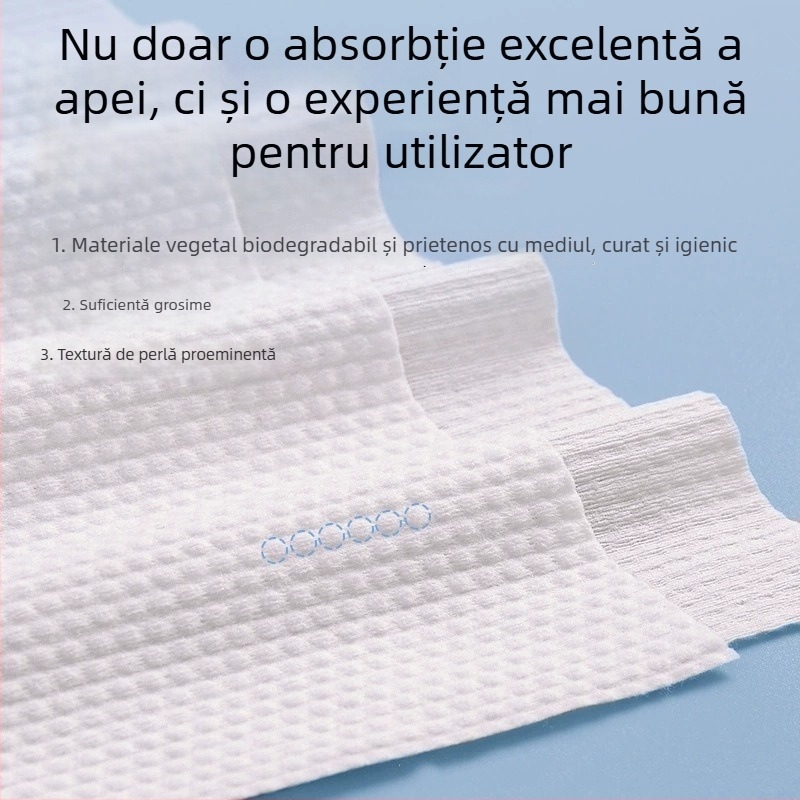 Prosoape de baie de unică folosință, Extra groase, Bumbac, Țesătură plată, Absorbție 0–5 s