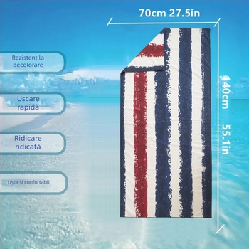 Prosop de baie/plajă din microfibră, uscare rapidă, logo personalizat