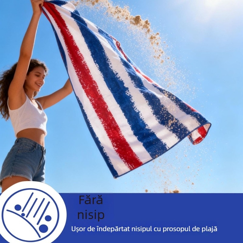 Prosop de baie/plajă din microfibră, uscare rapidă, logo personalizat