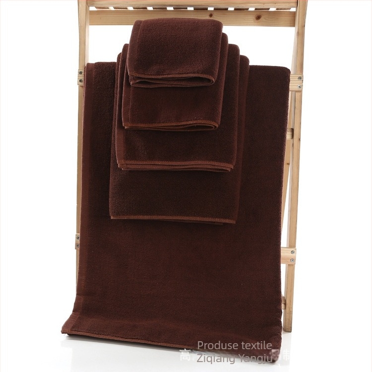 Prosop de baie din bumbac, pentru hoteluri, greutate 120–140 g, fir 150D, țesătură simplă, potrivit pentru baie sau plajă