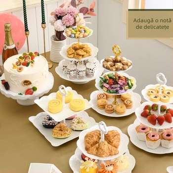 Farfurie pentru fructe din plastic Long Plate – Jante, stil Light Luxury, lansare 2024