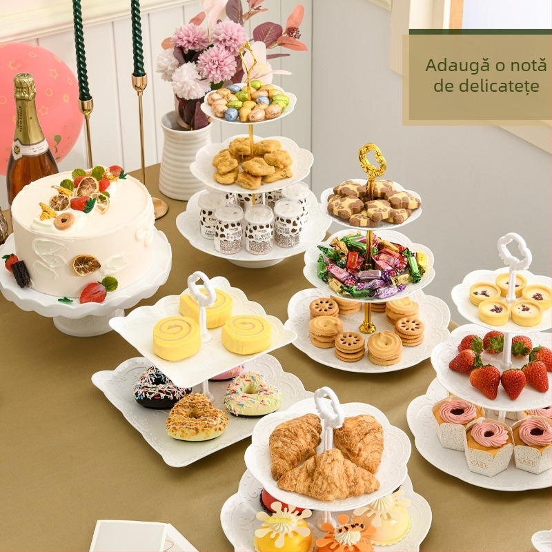 Farfurie pentru fructe din plastic Long Plate – Jante, stil Light Luxury, lansare 2024