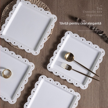 Raft de prezentare pentru masă de desert, plastic, farfurie de fructe, stil simplu, lansare 2025, greutate 208 g