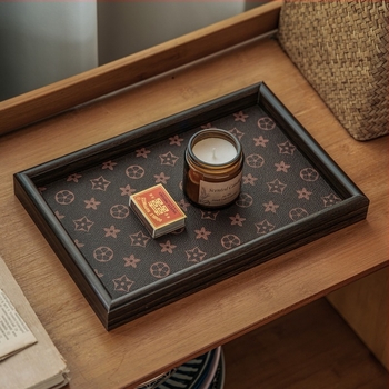 Tavă din lemn pentru bijuterii, pentru măsuța de living, stil lux luminos, suprafață: altă