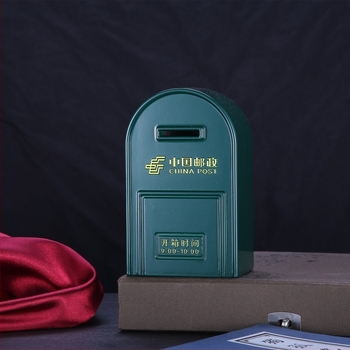 Pușculiță poștală – Ornament decor retro nostalgic, decor creativ pentru living, aliaj de aluminiu, utilizare universală