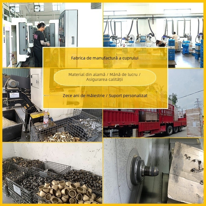 Scrumieră din alamă îngroșată, decor de birou în stil chinezesc