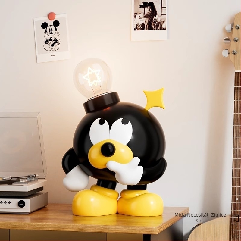 Lampă LED pentru birou – ornament de masă, din rășină, turnare prin injecție, stil simplu și modern