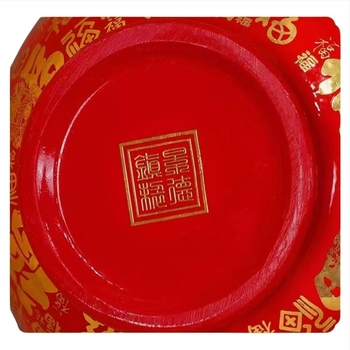 Sticlă ceramică în stil chinezesc, decor pentru living, lucrată manual, cadou potrivit pentru ziua de naștere sau mutare