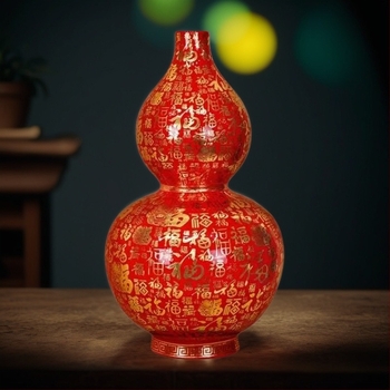 Sticlă ceramică în stil chinezesc, decor pentru living, lucrată manual, cadou potrivit pentru ziua de naștere sau mutare