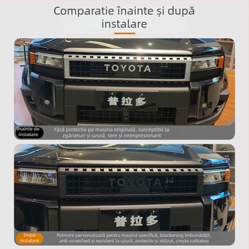 Sticker cu litere pentru emblema grilei frontale Toyota Prado LC250 – ABS, Brand Wanjuan, Compatibil Toyota Prado LC250, Protecție decorativă