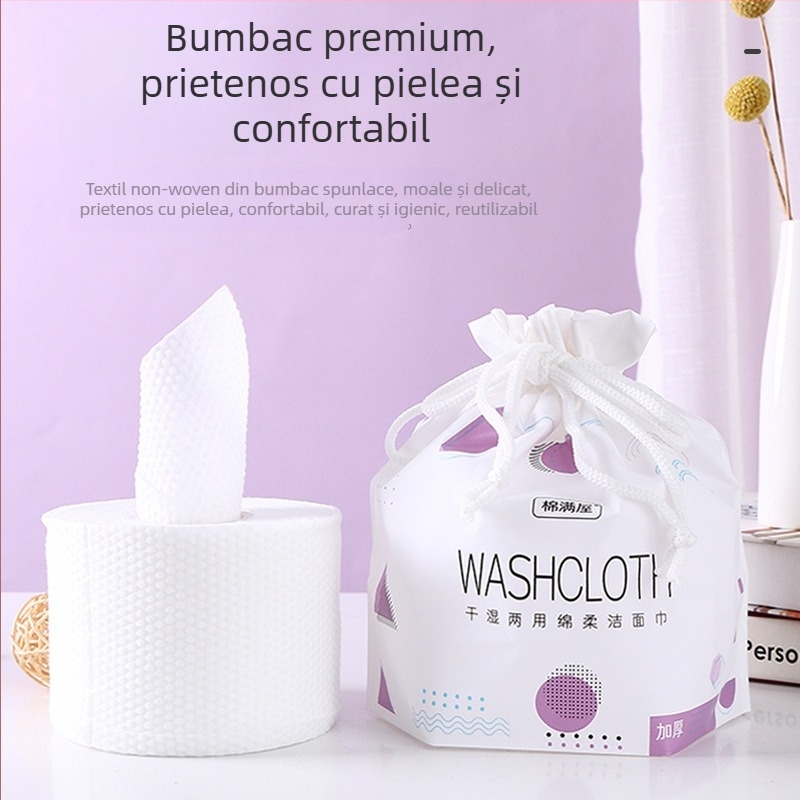 Cotton House Prosop de față de unică folosință — Microfibră, Țesătură simplă, Fără personalizare