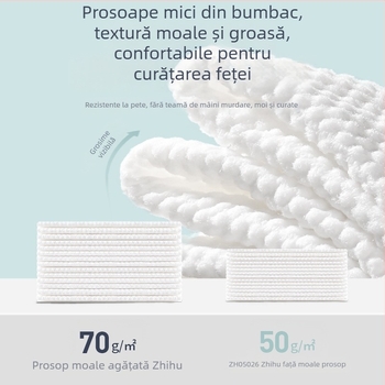 Prosoape de față de unică folosință Plant Protection, 100 foi, 6 pachete; 70% viscoză + 30% poliester; cod de fabricație 8474372; standard GB15979