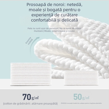 Prosoape de față de unică folosință, 100 foi, 6 pachete, marca Plant Protection, 70% viscoză + 30% poliester, standard GB15979