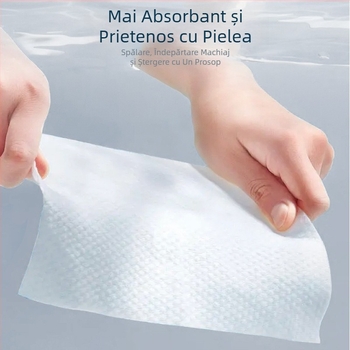 Prosop de curățare facial de unică folosință, cu model perlat îngroșat, din fibră de celuloză regenerată, Brand Grace/Jie Liya, Proces de producție: Altul