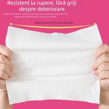 Șervețele de față de unică folosință, cu design de agățare, 200 bucăți, fibre vegetale, țesătură simplă