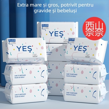 Prosop de față de unică folosință, îngroșat și foarte moale, pentru utilizare umedă sau uscată, din bumbac pentru bebeluți