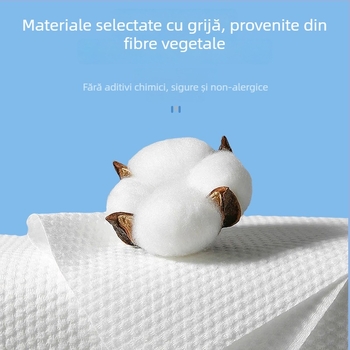 Prosop de față de unică folosință cu design de agățare — fibre vegetale naturale, grosime suplimentară, demachiant, procesare personalizabilă, fabricație: Altul