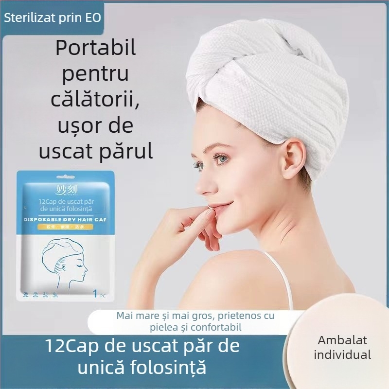 Miaomo Capac de uscat păr, fibre din lemn, protecție împotriva prafului, universal, personalizabil