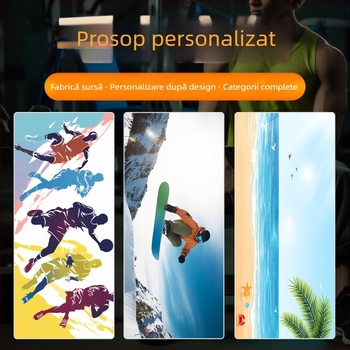 Prosop de sport din microfibră cu efect de răcire la umezeală, logo personalizabil, uscare rapidă, gsm 200–400