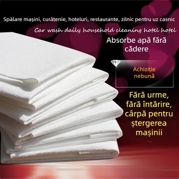 Prosop auto din piele de cerb imitativă, țesătură plată, absorbție ridicată a apei, 100% microfibră