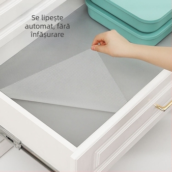 Liner pentru sertarul garderobei – strat EVA impermeabil, protecție împotriva umezelii, mucegăirii, murdăriei și prafului, PE ca material principal, design modern minimalist