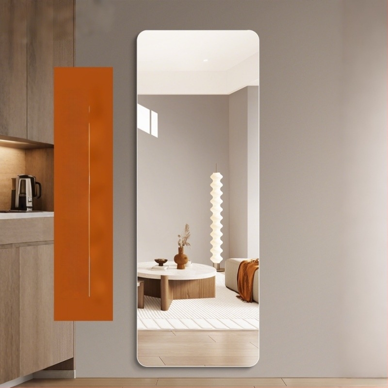 Senfu oglindă fără ramă pentru întreaga înălțime, stil modern, realizată conform desenelor