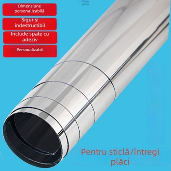 Sticker oglindă autoadeziv pentru perete – decor pentru baie și dressing, stil chinezesc, brand Strong Merchants