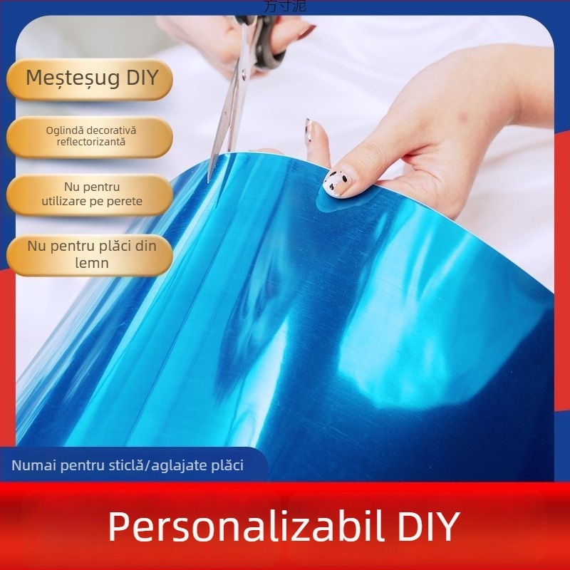 Sticker oglindă autoadeziv pentru perete – decor pentru baie și dressing, stil chinezesc, brand Strong Merchants