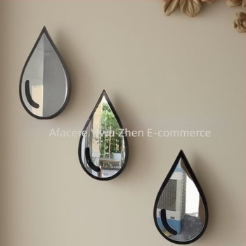 Oglindă de perete din acril, autoadezivă, stil simplu, 1 bucată, decorativ pentru living, dormitor, birou, baie