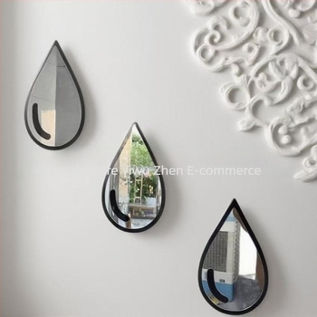 Oglindă de perete din acril, autoadezivă, stil simplu, 1 bucată, decorativ pentru living, dormitor, birou, baie