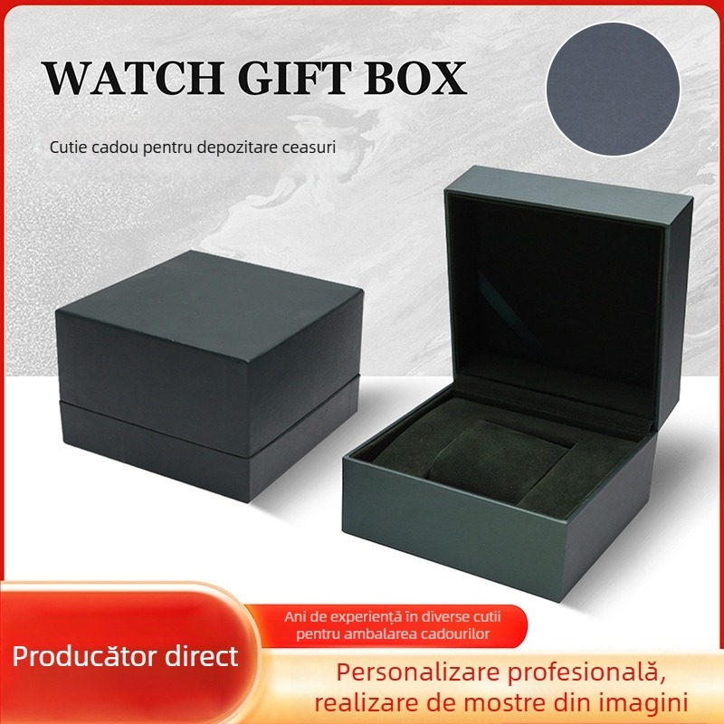 Cutie pentru ceas - depozitare cu ambalaj cadou; material: carton + hârtie specială + EVA flocată; nivel de ambalare: ambalare de vânzări/terminal; tip de ambalare: cutie de ambalare; scop: ambalarea ceasurilor; ambalaj special: ambalaj bijuterii
