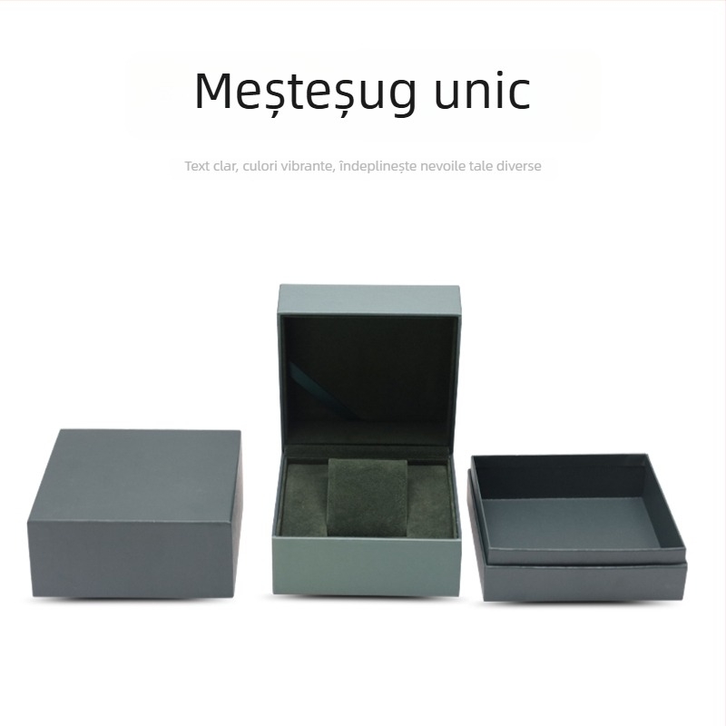 Cutie pentru ceas - depozitare cu ambalaj cadou; material: carton + hârtie specială + EVA flocată; nivel de ambalare: ambalare de vânzări/terminal; tip de ambalare: cutie de ambalare; scop: ambalarea ceasurilor; ambalaj special: ambalaj bijuterii