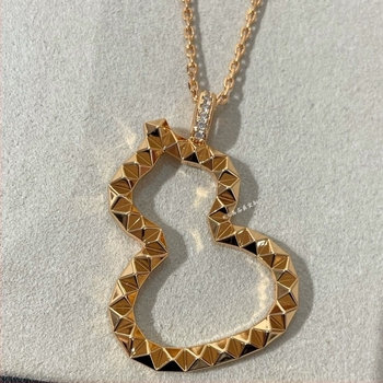 Colier din argint 925, cu pandantiv gol în formă de dovleac, lanț O, 6 g