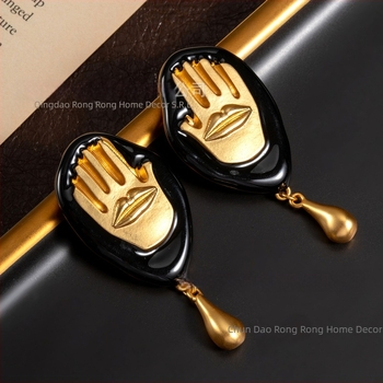 Cercei picătură din aliaj, finisaj electroplacate, stil vintage-literar, pentru femei