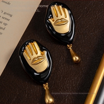 Cercei picătură din aliaj, finisaj electroplacate, stil vintage-literar, pentru femei