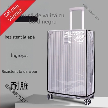 Husă pentru valiză – PVC, stil urban simplu, model solid, impermeabil, rezistent la uzură