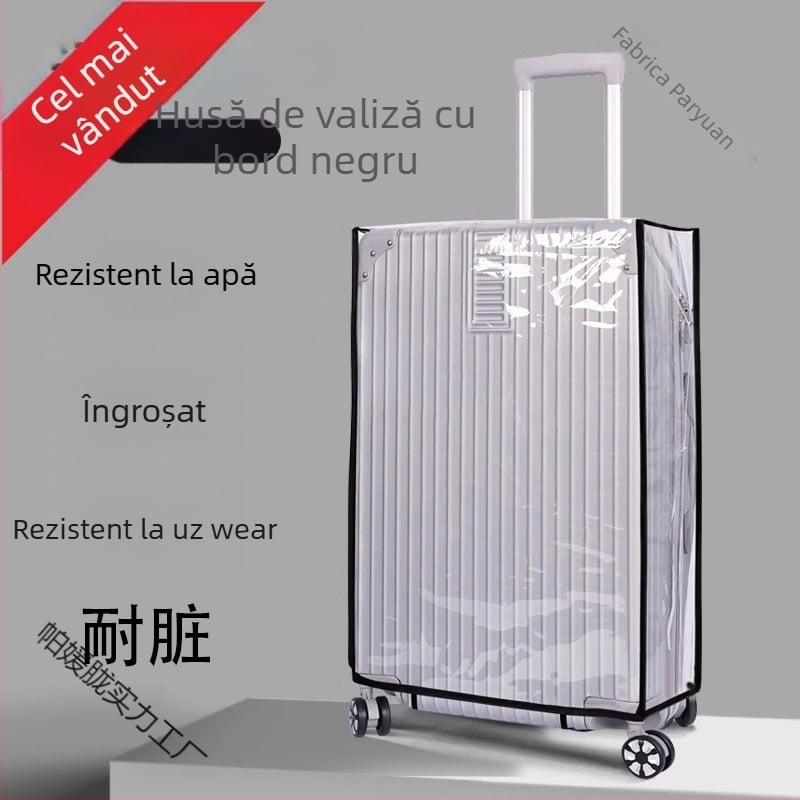 Husă pentru valiză – PVC, stil urban simplu, model solid, impermeabil, rezistent la uzură