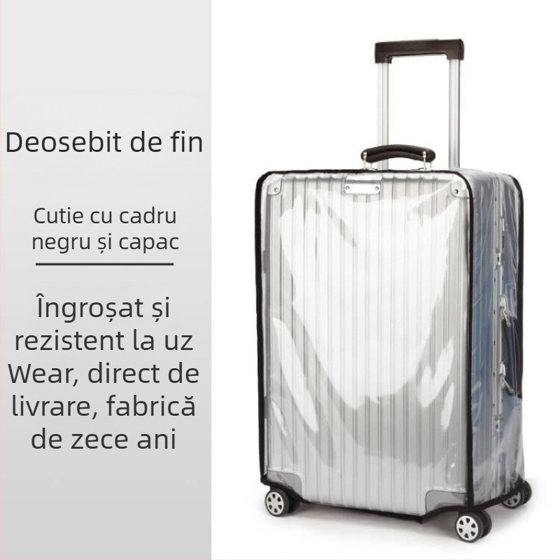 Husă pentru valiză – PVC, stil urban simplu, model solid, impermeabil, rezistent la uzură