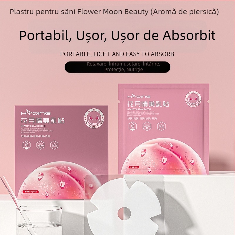 HYQING Patch pentru bust – Patch cu colagen, îngrijire a sânilor, hidratare, parfum fructat, set de îngrijire corp