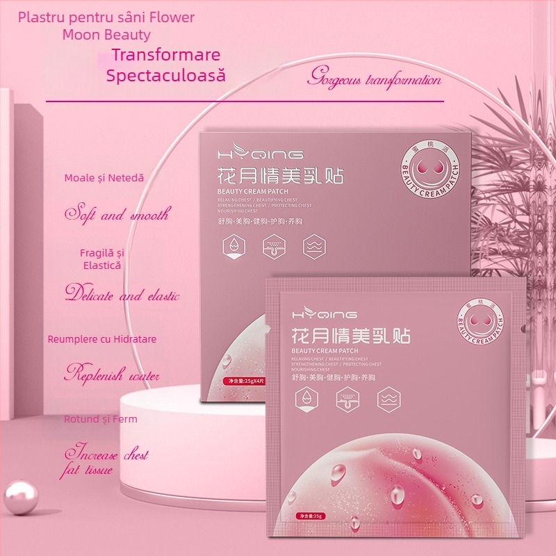 HYQING Patch pentru bust – Patch cu colagen, îngrijire a sânilor, hidratare, parfum fructat, set de îngrijire corp