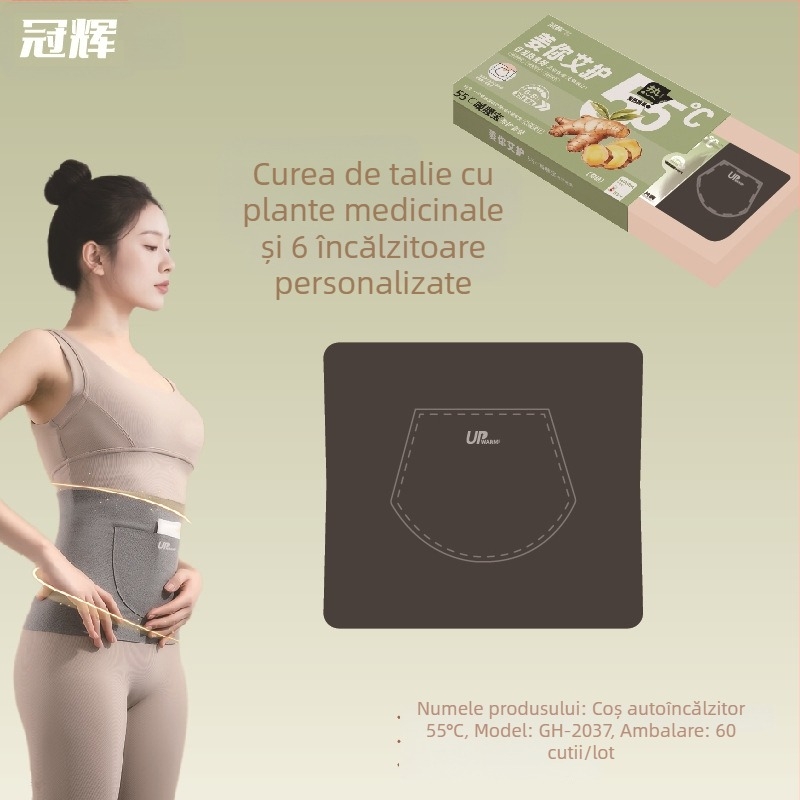 Genunchiere și mănuși autoîncălzite, 55°C, catifea germană pentru încălzire, plasturi cu Artemisia și ghimbir