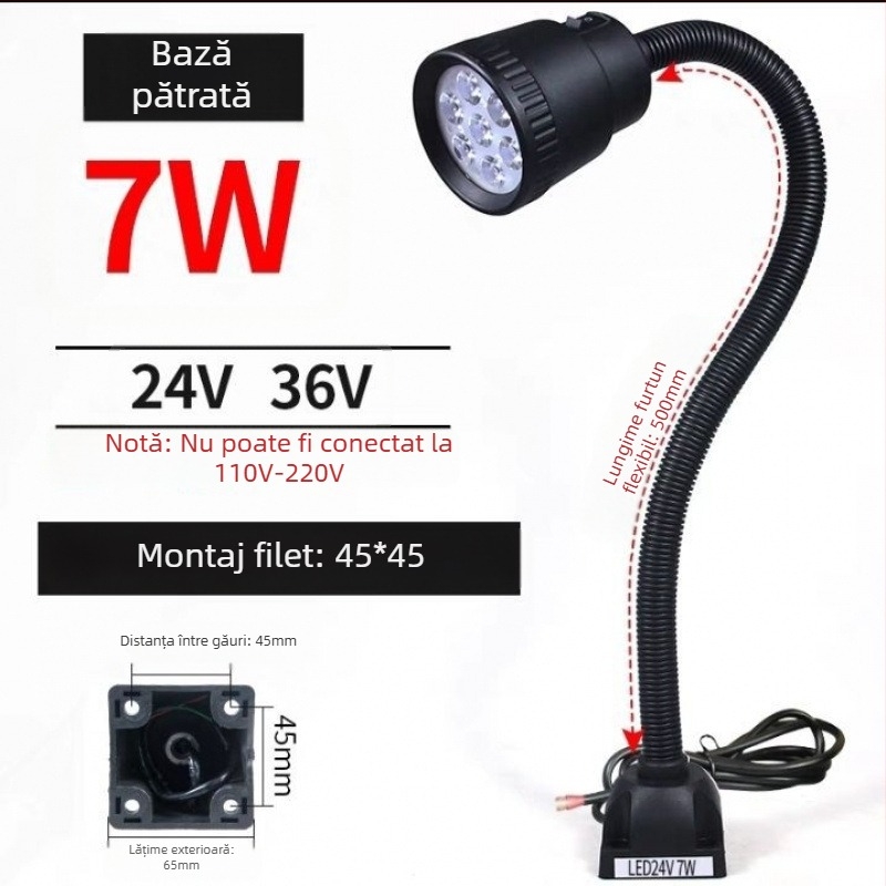 Lampă LED de lucru pentru unelte mecanice - Unique, 220V, Model 1, Compatibil cu 1 model