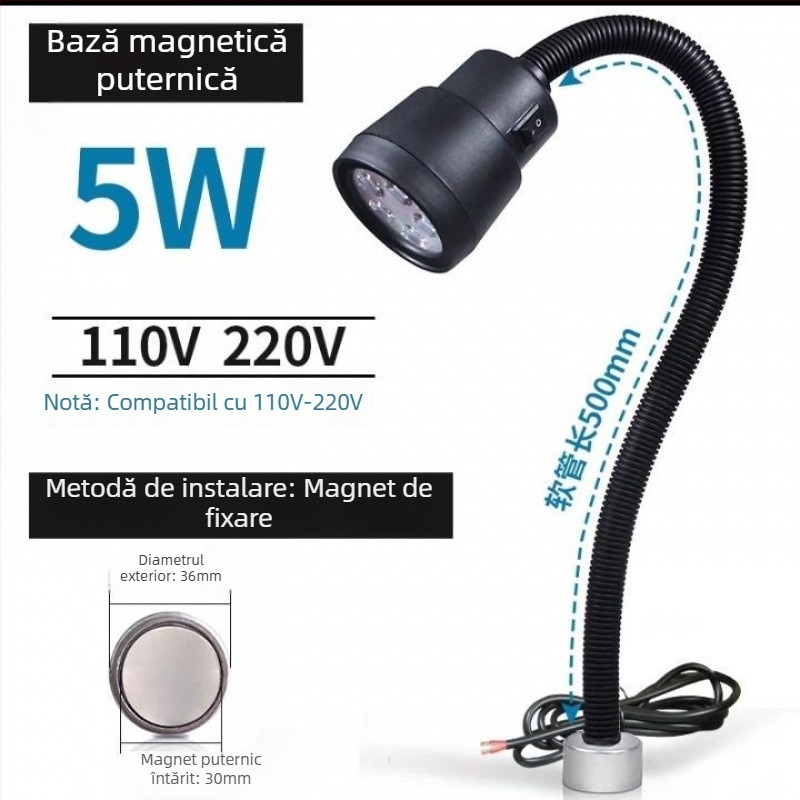 Lampă LED de lucru pentru unelte mecanice - Unique, 220V, Model 1, Compatibil cu 1 model