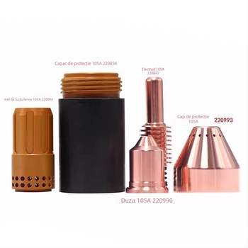 Consumabile pentru plazmă: capac de protecție pentru duza electrodului, compatibil cu modelele 220941, 220842, 220990, 220480