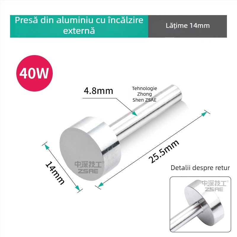 Unealtă de lipit pentru reparații – 220V, 40W/60W, aluminiu, încălzire externă