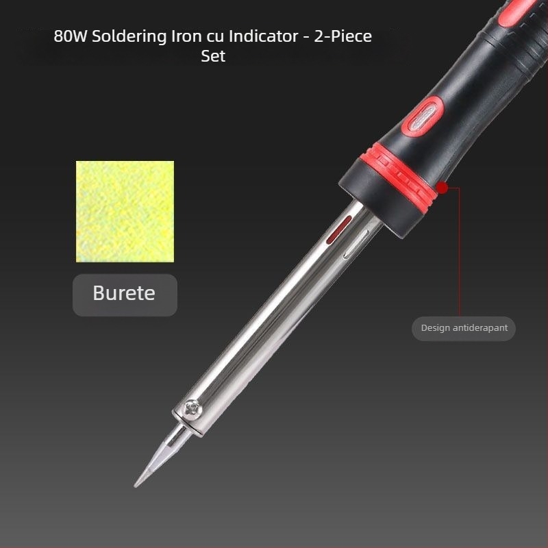 Set de lipit electric cu temperatură reglabilă, putere mare, din oțel inoxidabil, pentru conectori și cabluri