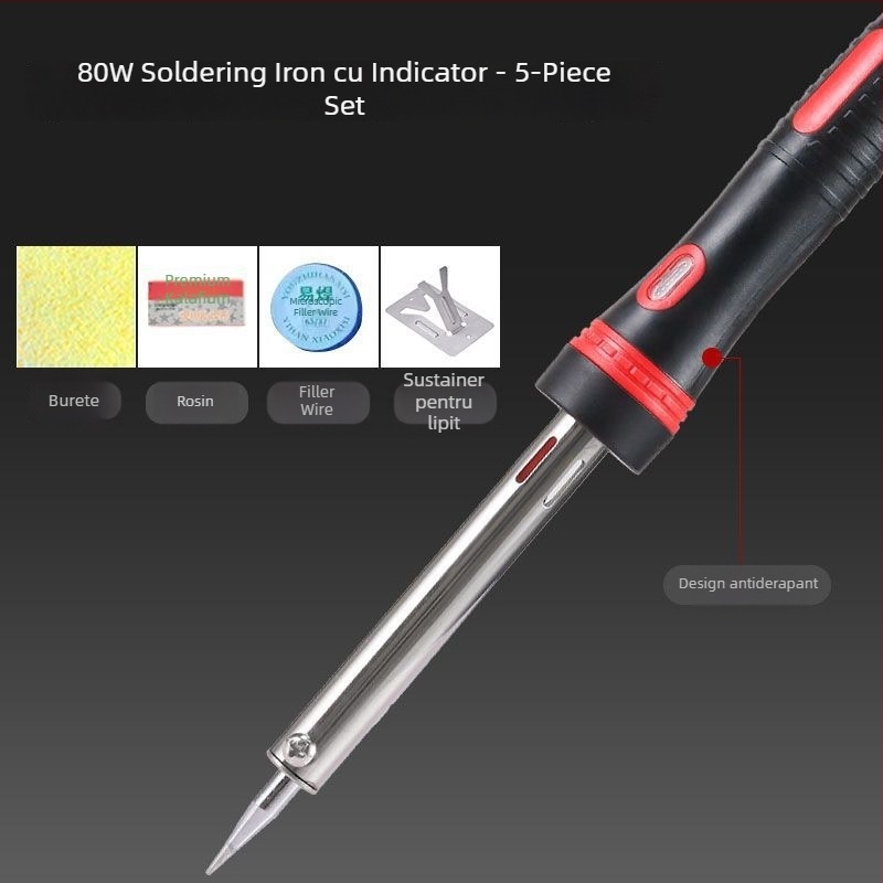 Set de lipit electric cu temperatură reglabilă, putere mare, din oțel inoxidabil, pentru conectori și cabluri