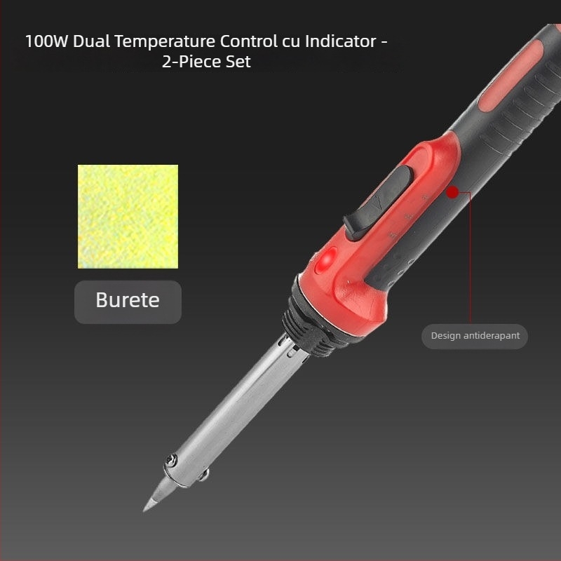 Set de lipit electric cu temperatură reglabilă, putere mare, din oțel inoxidabil, pentru conectori și cabluri